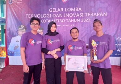 Mahasiswa STMIK Dharma Wacana Meraih Juara 1 Bidang Lomba Teknologi Tepat Guna Tingkat Kota Metro 2023